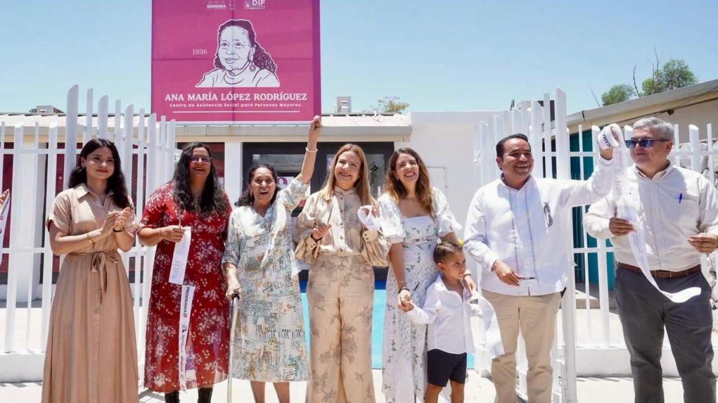 Gobernador Durazo y presidenta de DIF Sonora, Rocío Chávez, benefician a adultos mayores con el primer centro de asistencia pública